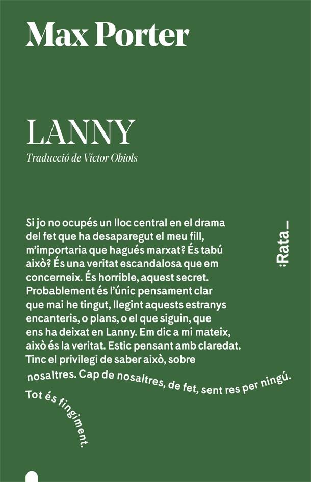 Lanny | 9788416738526 | Porter, Max | Llibreria online de Figueres i Empordà