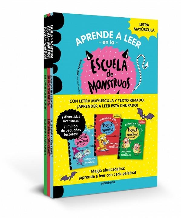 Aprender a leer en la Escuela de Monstruos - Pack con los libros 1, 2 y 3 | 9788419169983 | Rippin, Sally | Llibreria online de Figueres i Empordà