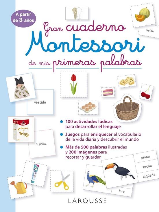 Gran cuaderno Montessori de mis primeras palabras | 9788419250049 | Éditions Larousse | Librería online de Figueres / Empordà