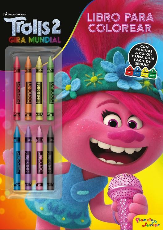 Trolls 2. Libro para colorear con ceras | 9788408218241 | Dreamworks | Librería online de Figueres / Empordà