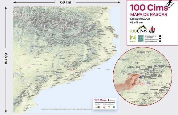 100 CIMS - MAPA DE RASCAR | 9788470111419 | Llibreria online de Figueres i Empordà