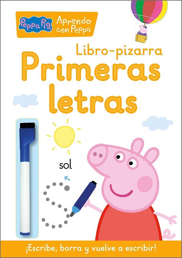 Primeras letras (Libro-pizarra) (Aprendo con Peppa Pig) | 9788448859077 | Hasbro,/Eone, | Llibreria online de Figueres i Empordà