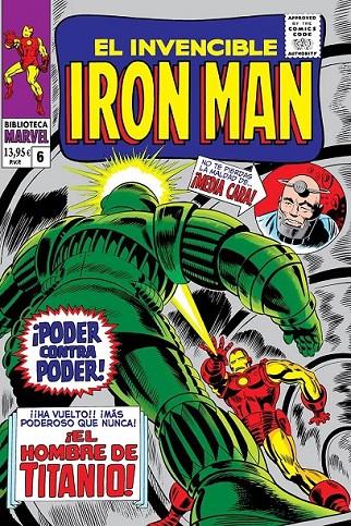 Biblioteca Marvel: El invencible Iron man #06 | 9788410514751 | Lee, Stan / Colan, Gene | Llibreria online de Figueres i Empordà