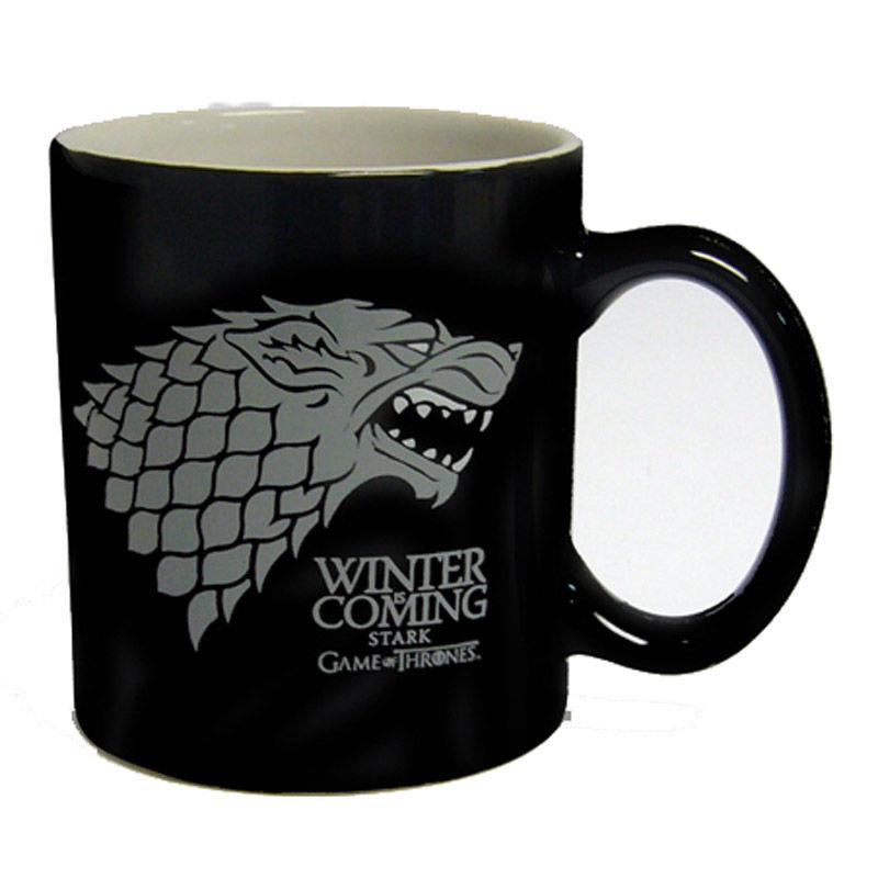 STARK TAZA NEGRA BLANCA CERAMICA GAME OF THRONES | 8436541020634 | Llibreria online de Figueres i Empordà