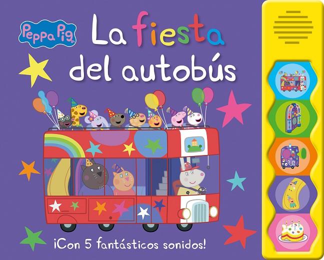 Peppa Pig. Libro con sonidos - La fiesta del autobús | 9788448868833 | Hasbro/eOne | Librería online de Figueres / Empordà